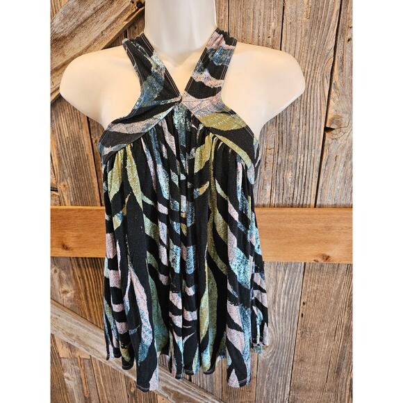 We the free people size XS boho flirty summer retro tank boho ombre zebra - Picture 4 of 10